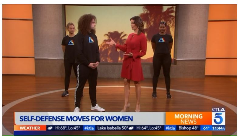 t’s Women’s History Month and I wanted to contribute something in the best way I could . . . so the day after International Women’s Day, I did a segment on KTLA TV about women’s self-defense. It’s always been Trifecta’s mission to empower women through our classes and community/social outreach. For example, a lot of women have found that learning boxing has made them way more confident in all aspects of their lives—that’s pretty profound. We never started out with that goal, but it’s definitely been a common pattern among our clients and class attendees and we’re obviously very happy about that. I’ve always felt that self-defense classes were important for women to take at least once. It’s good to know what advantages women have and how women can use that to work in their favor. It’s also useful to know what physical moves you can do if, God forbid, a woman ever needs to defend herself. But what’s also important is that knowledge is power. I’ve had a lot of women tell me that they’ve become more comfortable when they’re walking alone at night (because sometimes, they have no other choice). I never hope that anyone has to use the self-defense that I’ve taught them, but I do feel better if I can at least prepare someone for that type of scenario if needed. Sometimes, that’s what makes the difference between getting panicked and remaining calm. Having the opportunity to teach a few things about self-defense on TV was definitely an experience for me. I had the chance to talk about something that could be significant for people who saw the segment. And I learned something as well. I’m not really much of a public speaker (yet), but despite my nervousness during the segment, I learned to speak up because I feel strongly about helping others. I’ve been in a lot of tough situations in my life, and I’m grateful that I was able to share some of the knowledge that I’ve picked up along the way that can really help other people. I was really anxious going into this thing, but it’s been a really fulfilling experience having the segment reach and help more people. Since Women’s History Month is far from over, we’re still planning a few things. Trifecta will be hosting an event called Empowering Women Through Self-Defense, hosted by Sports Illustrated model Veronica Pome’e. If anyone knows anything about female empowerment, it’s her. I’ll also be doing another women’s self-defense segment on Good Morning DC on March 18, so look out for that! Get involved and make a difference